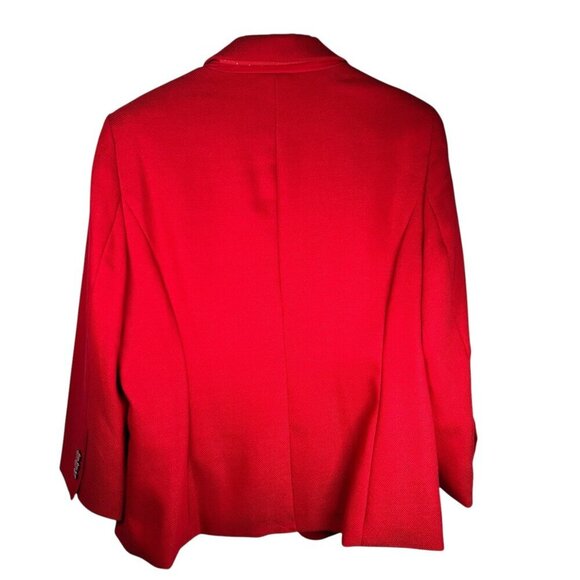 The Limited Size XL Blazer Red Polka Dot Holiday Work Office Brunch - Picture 2 of 9